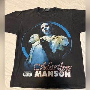 Marilyn Manson Black Graphic Tee